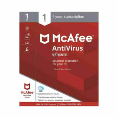 McAfee New Antivirus 1 User 1 Year Antivirus Bazaar