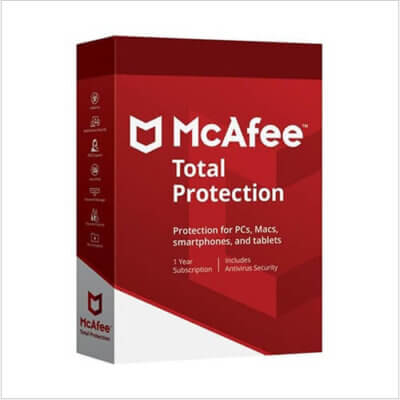 McAfee New Total Protection 1 User 1 Year Antivirus Bazaar