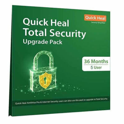 Quick Heal Total Security 5 Users 3 years Renewal Antivirus Bazaar